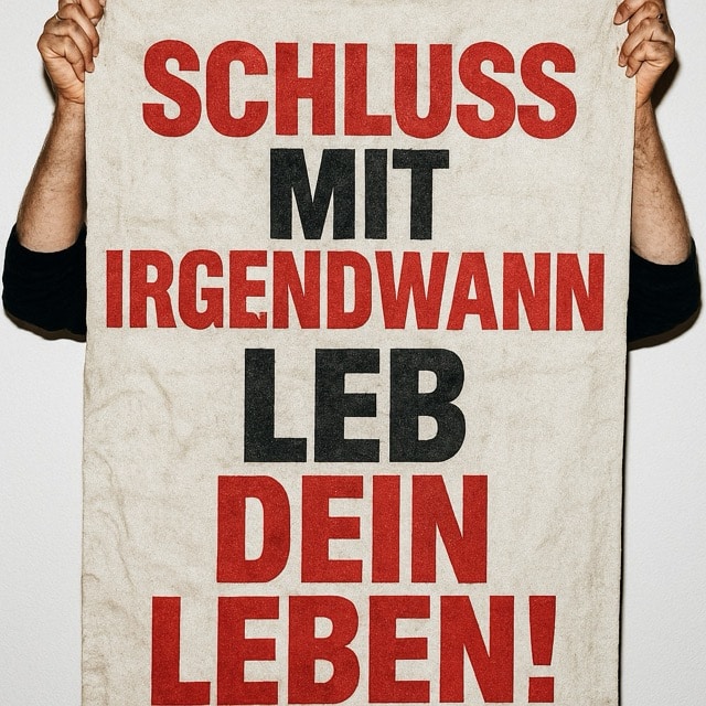 Schluss mit irgendwann. Fang an dein Leben zu leben und hör auf zu hinterfragen was so alles schiefgehen könnte. Michael Lahme Coaching in Düsseldorf ist dein Ansprechpartner bei Fragen zu Persönlichkeitsentwicklung und Partnerschaft.