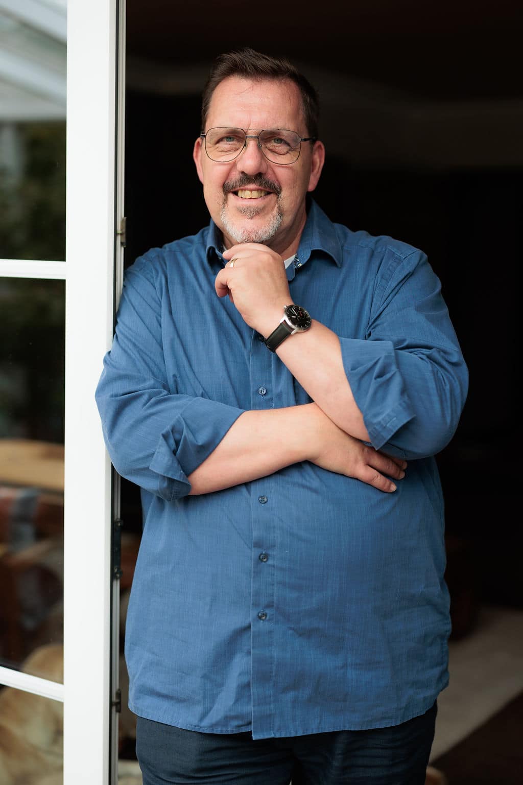 Michael Lahme, psychologischer Berater für Eheberatung Düsseldorf, in seiner Praxis